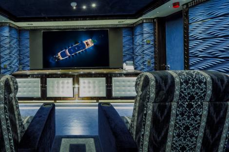 Cinema room on board ELEMENTS
